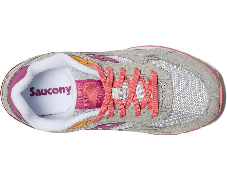 Кроссовки Saucony Kids Originals Shadow 6000, цвет Grey/Purple/Coral — фото 2
