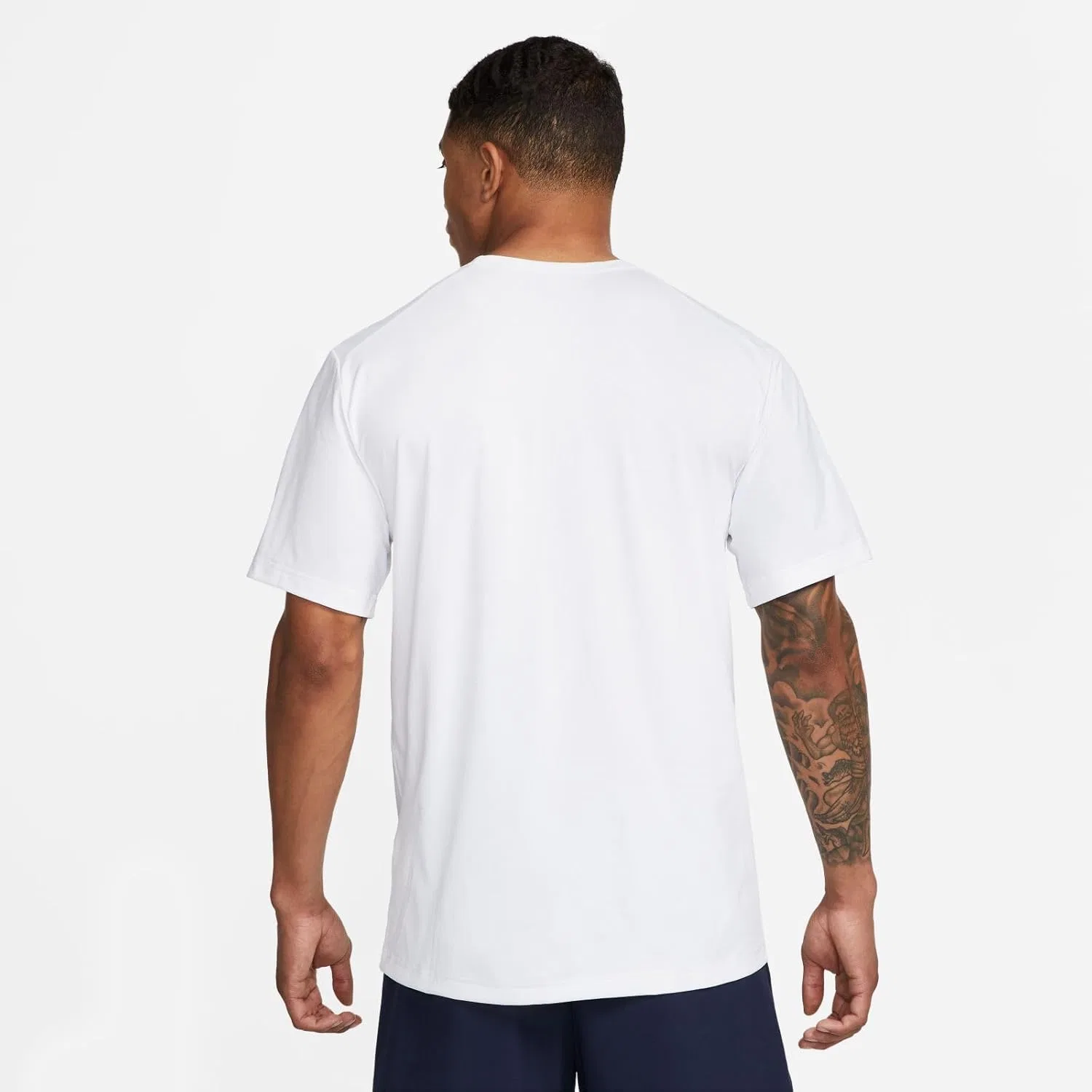 Футболка Nike Dri-FIT UV, мужская, White/Black — фото 3