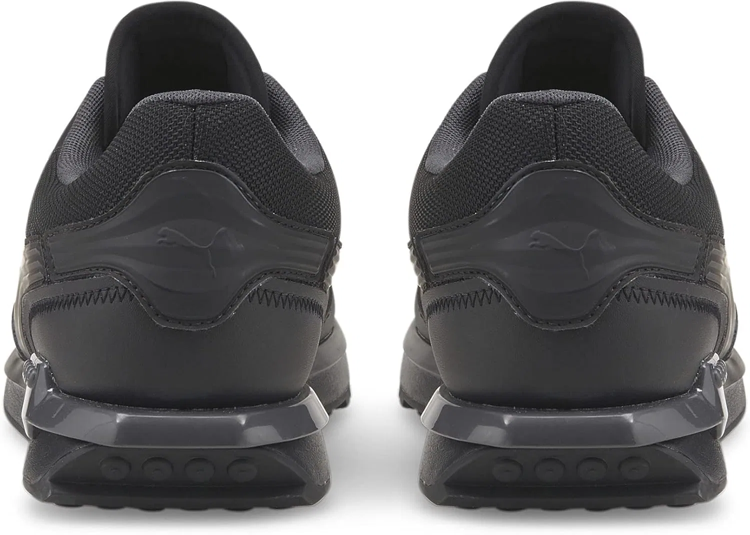 PUMA Унисекс City Rider Формованные кроссовки, Puma Black. — фото 3