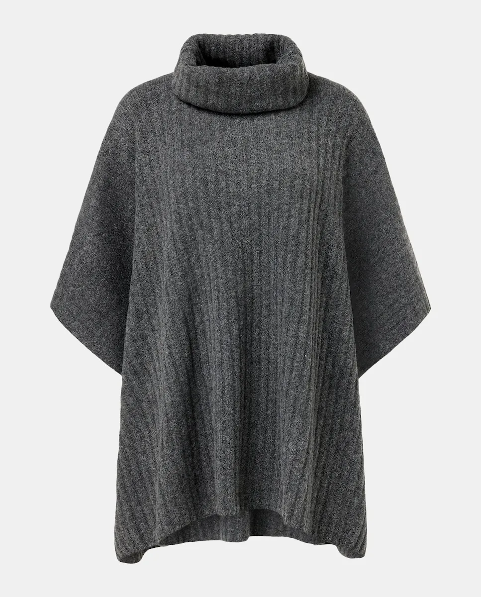 

Вязаное женское пончо Easy Wear, серый