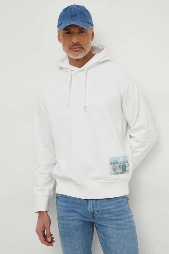 

Хлопковая толстовка Armani Exchange, белый