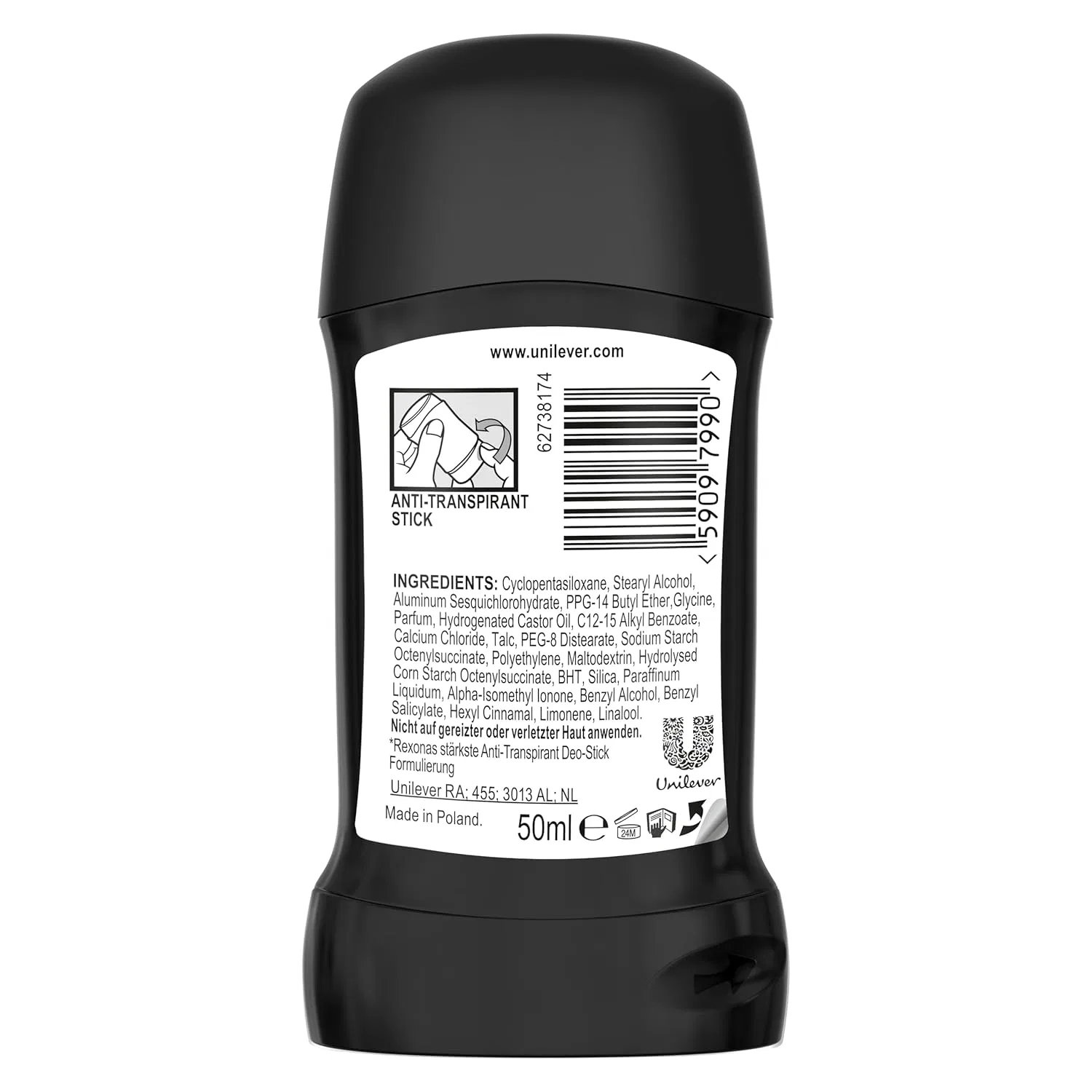 Мужской дезодорант-стик Rexona Maximum Protection антибактериальный, 50 мл (5 шт.) Bizzico — фото 3