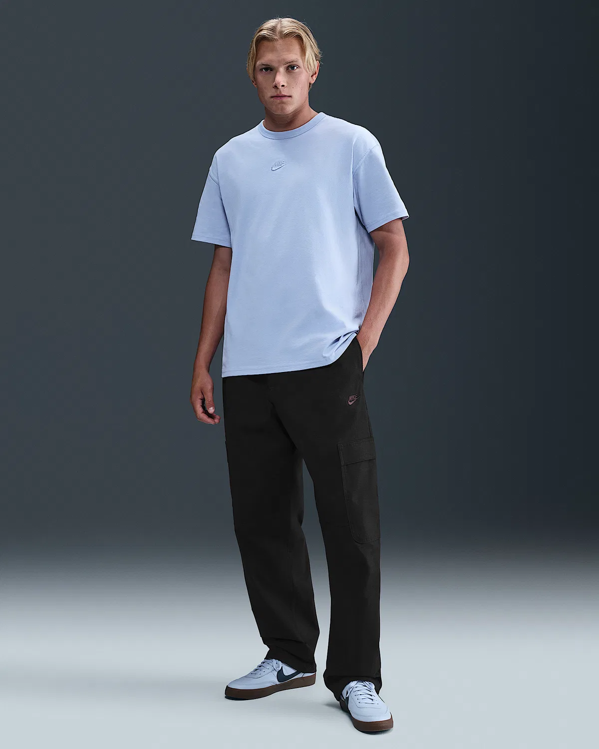 Мужские тканевые карго-штаны Nike Sportswear Club, Black/Black