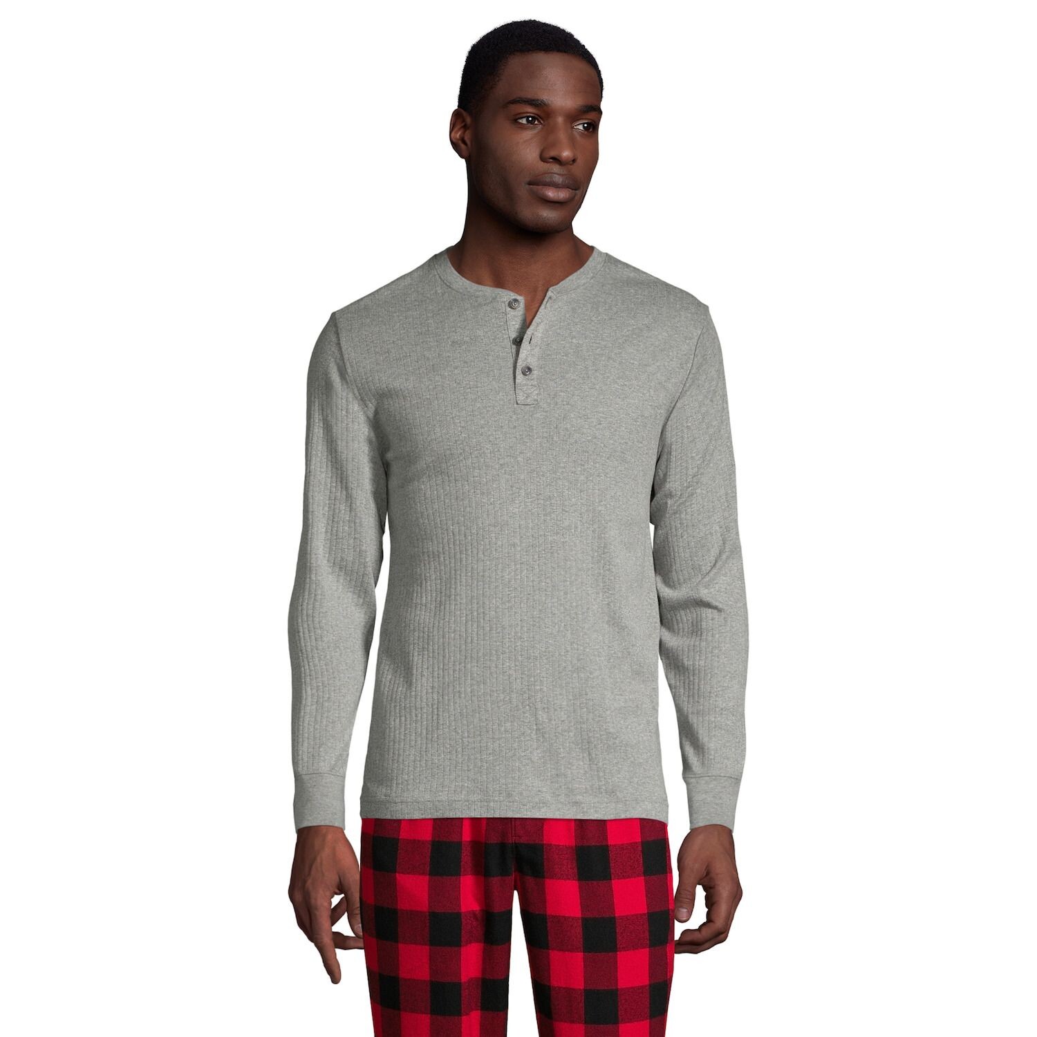 

Вязаная пижама в рубчик Big & Tall Henley Lands' End