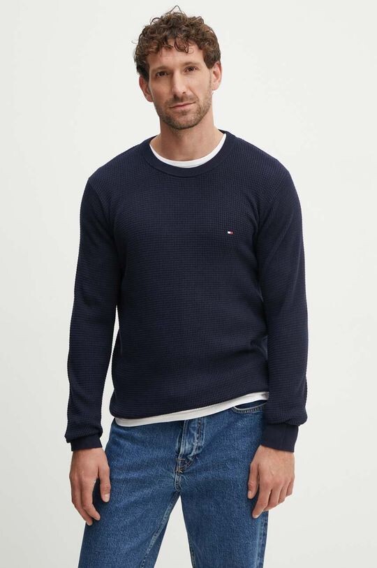 

Хлопковый свитер Tommy Hilfiger, темно-синий