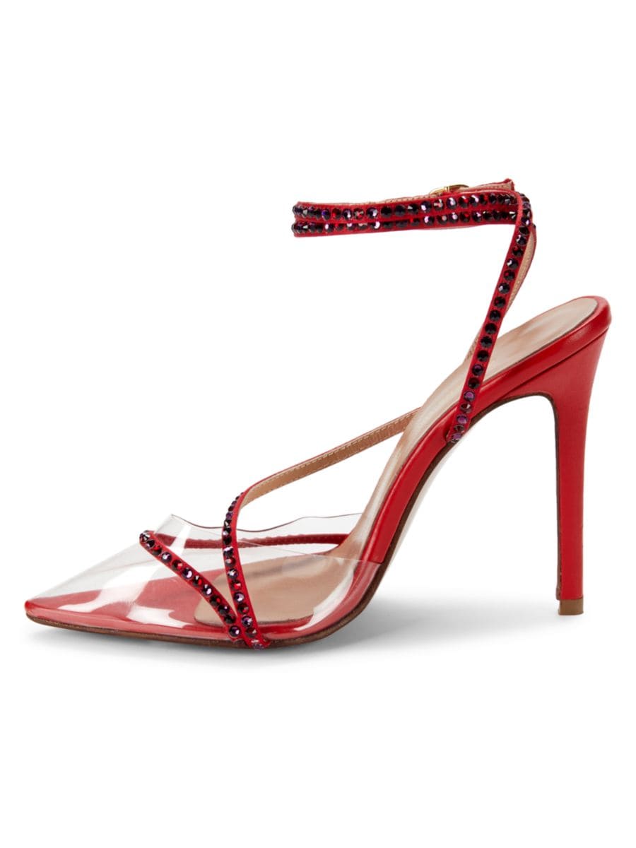 Туфли-лодочки Dassy Sunset с декором на шпильке Andrea Wazen, цвет Spicy Red — фото 4