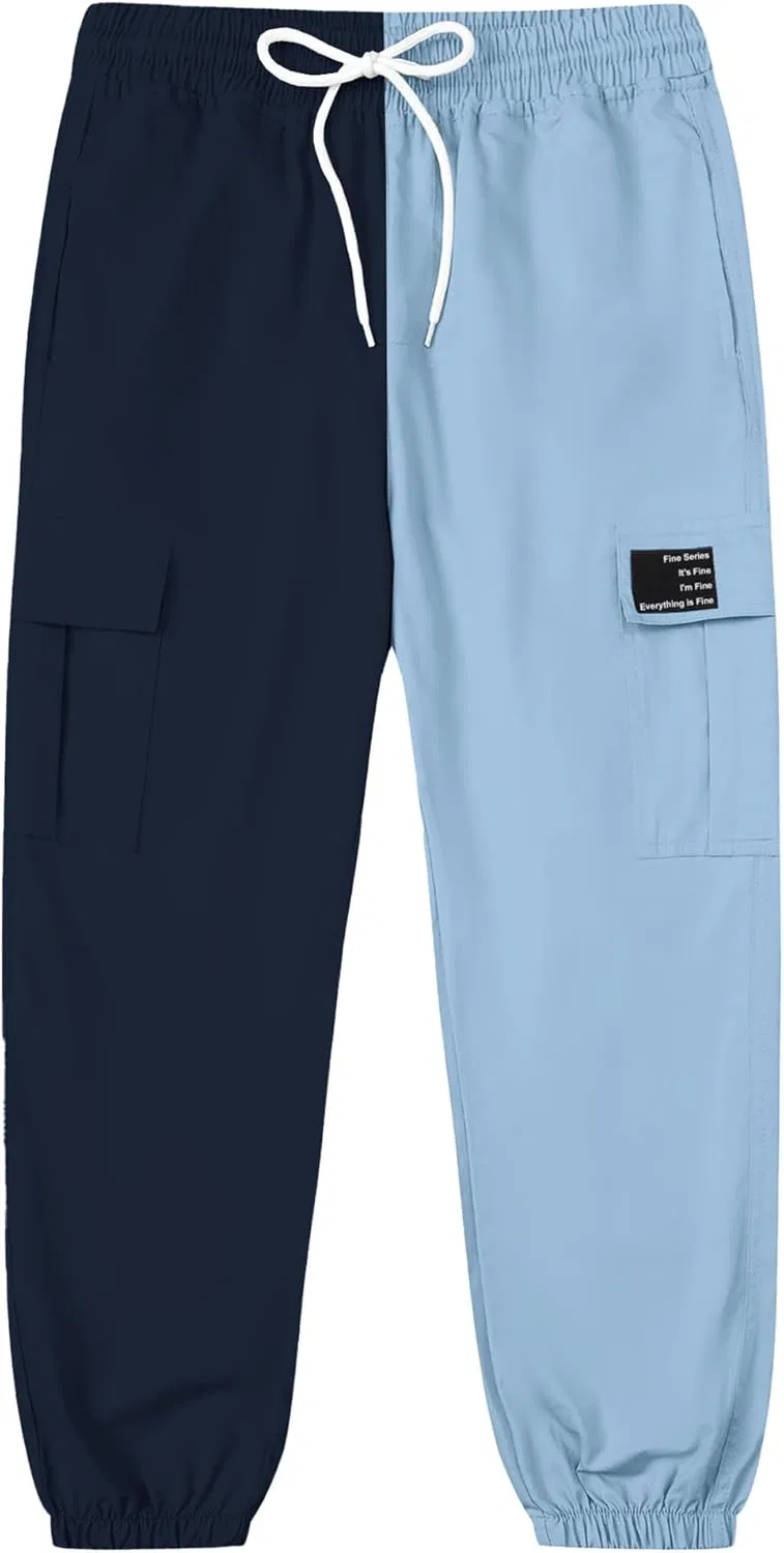 Джоггеры SANGTREE, Colorblock-navy Blue — фото 3