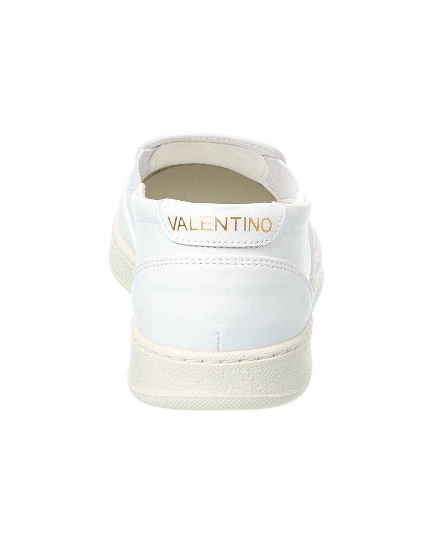 Валентино от Марио Валентино Кожаные Ширазские Слипоны Valentino by Mario Valentino, белый — фото 3