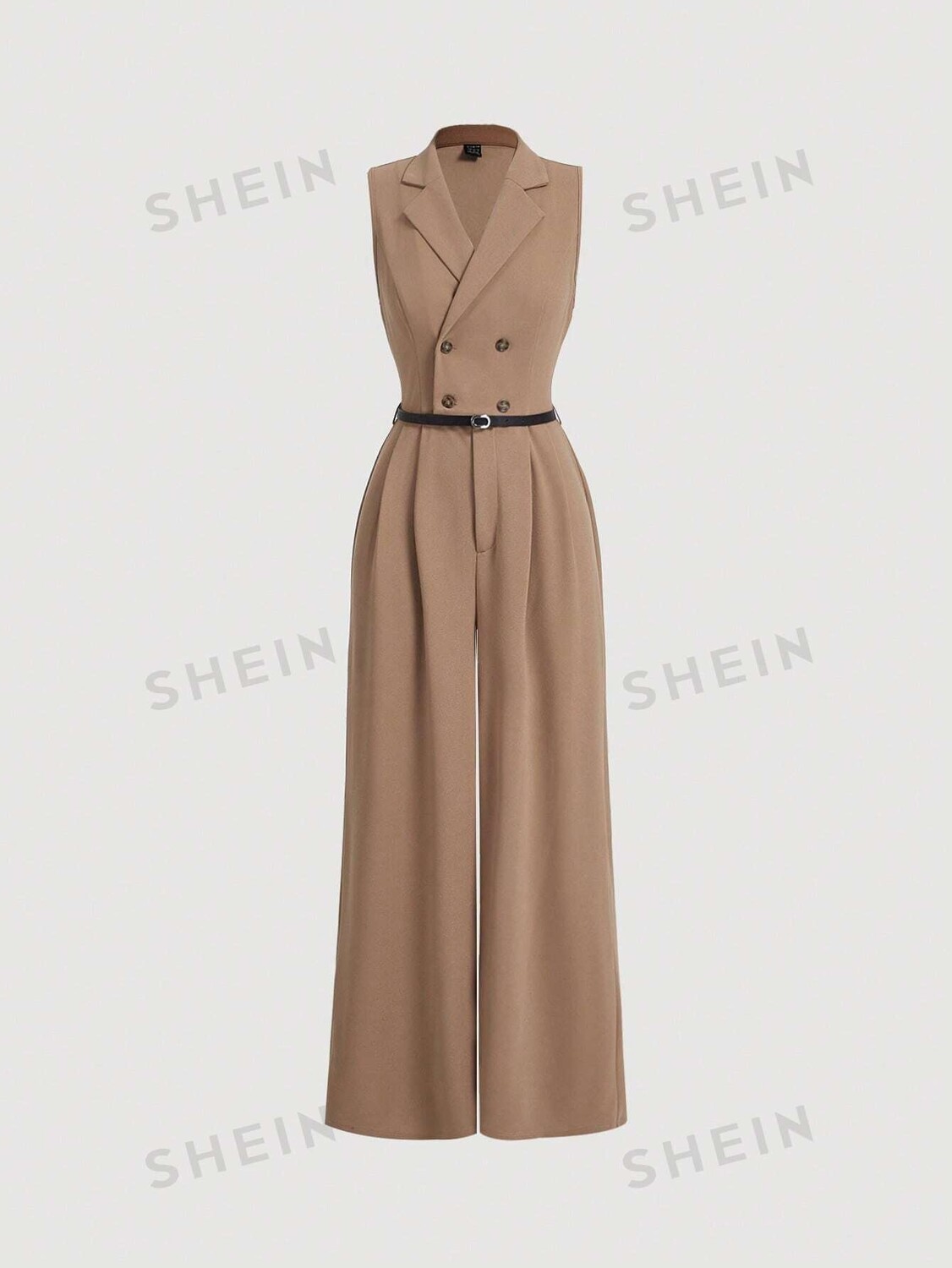

MOD Женский комбинезон, хаки, элегантный, воротник Shein, хаки