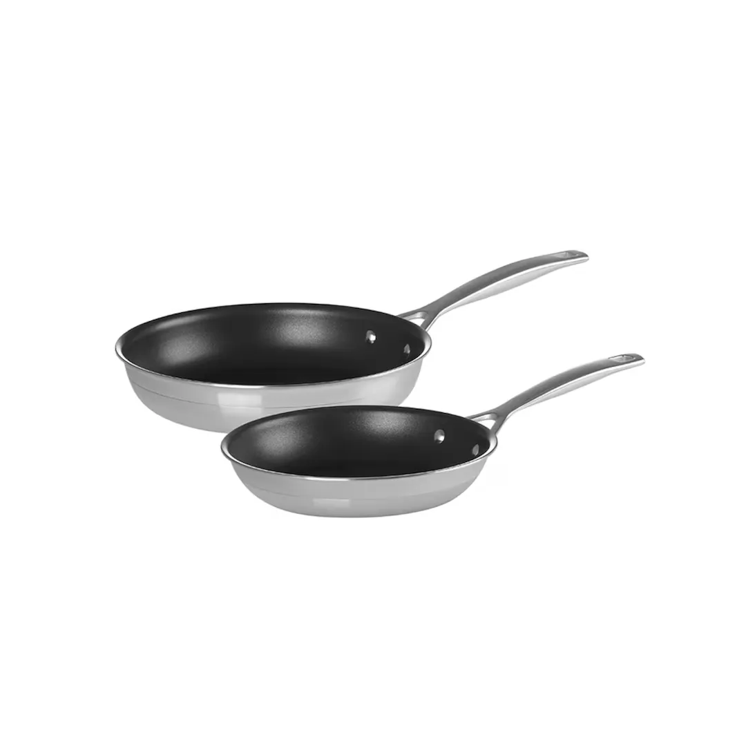 

Набор из 2 низких сковород Le Creuset с трехслойным антипригарным покрытием 20 и 24 см, клен