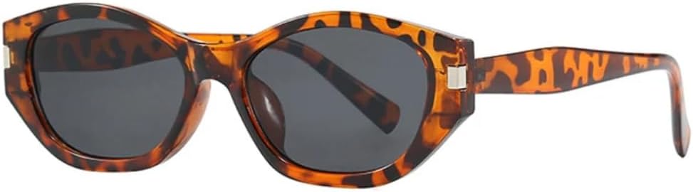 

Солнцезащитные очки с защитой от УФ-излучения UV400 | Маленькая оправа "кошачий глаз" в стиле панк | для женщин и мужчин, для занятий спортом на открытом воздухе и вождения DSVIGF, Leopard-black