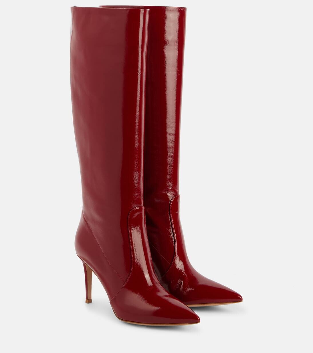 Сапоги Hansen 85 из лакированной кожи до колена Gianvito Rossi, цвет rouge