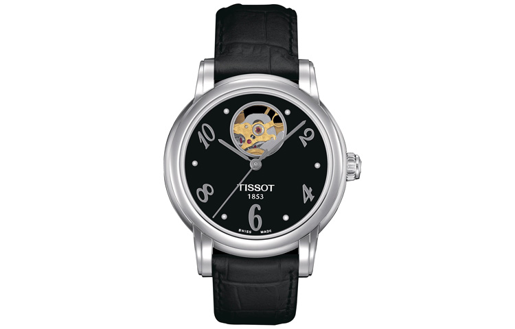 

TISSOT Часы Automatic Mechanical Movement Women's Watch Watch 35mm Black Dial Stainless Steel Case, Black Dial