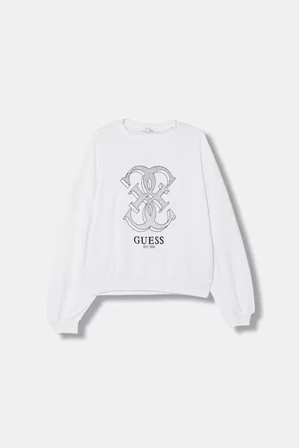 Блуза детская с вышивкой Guess, белый