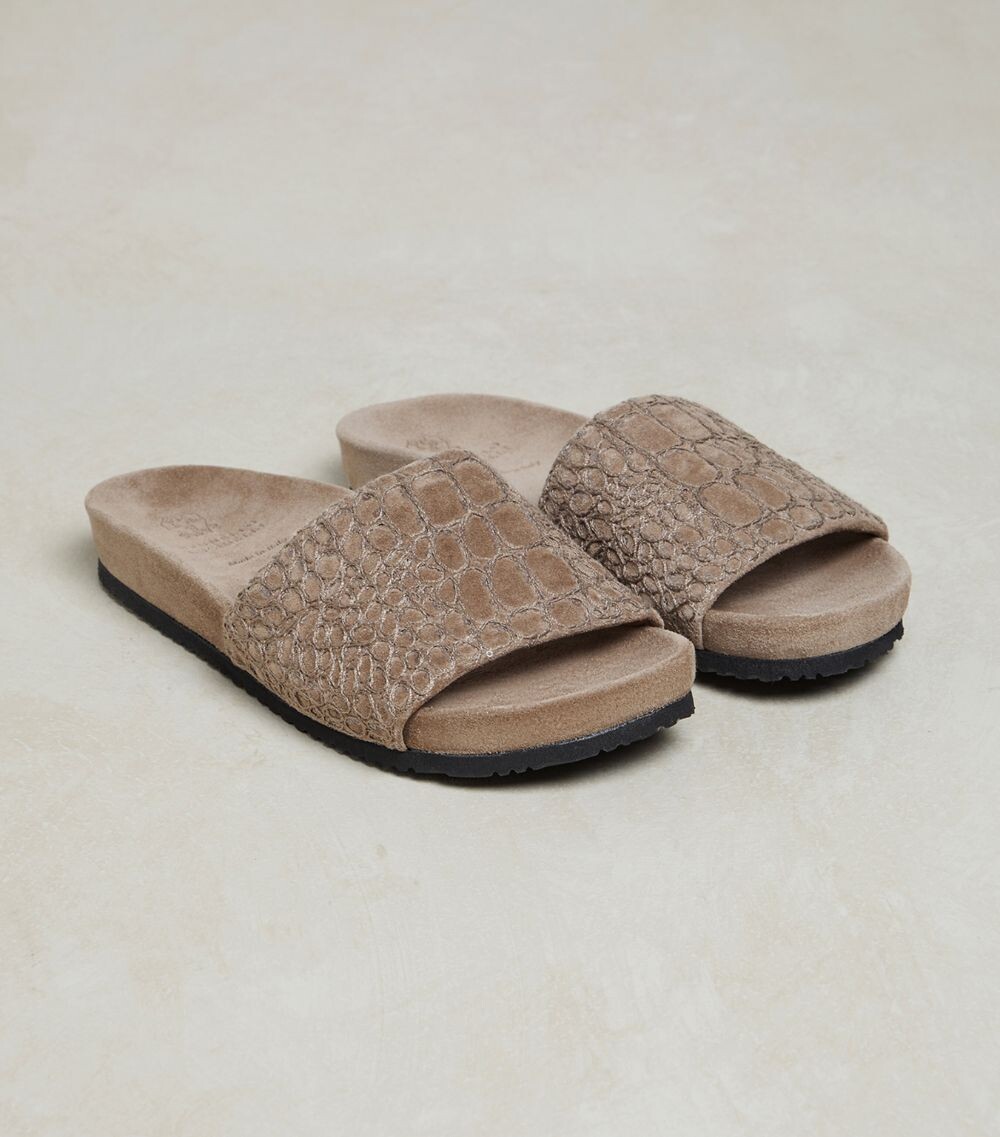 

Коричневые женские кожаные шлепанцы Brunello Cucinelli New Ice