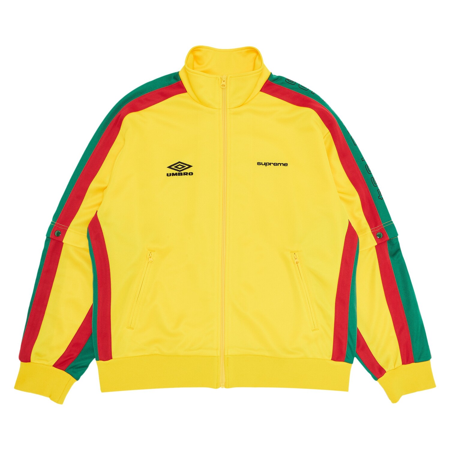 

Куртка Supreme x Umbro на кнопках с рукавами, цвет Желтый