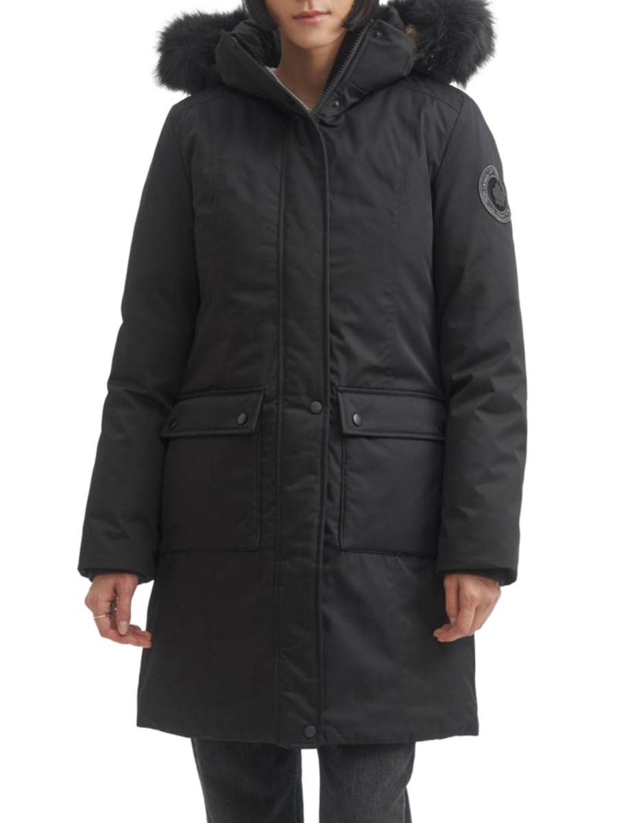 

Парка Sienna из искусственного меха без перьев с капюшоном TOBOGGAN CANADA, черный