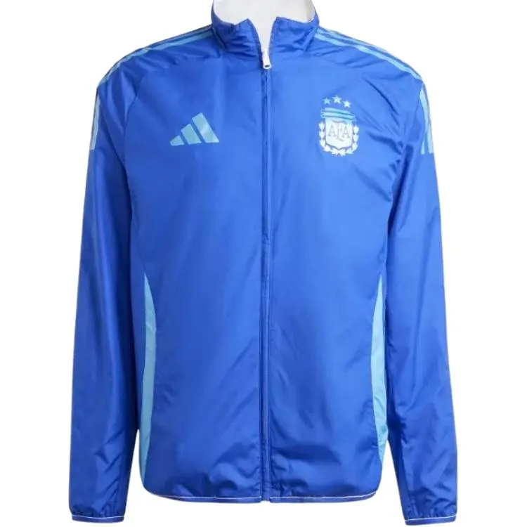 Куртка Argentina Anthem Adidas, белый синий — фото 3