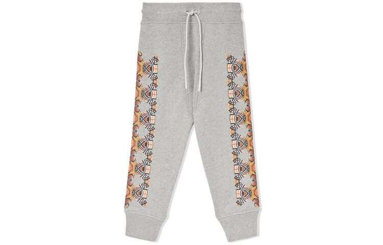 

Детские трикотажные спортивные штаны Burberry, цвет Gray