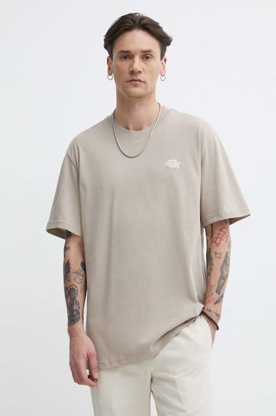 

Хлопковая футболка Dickies, бежевый
