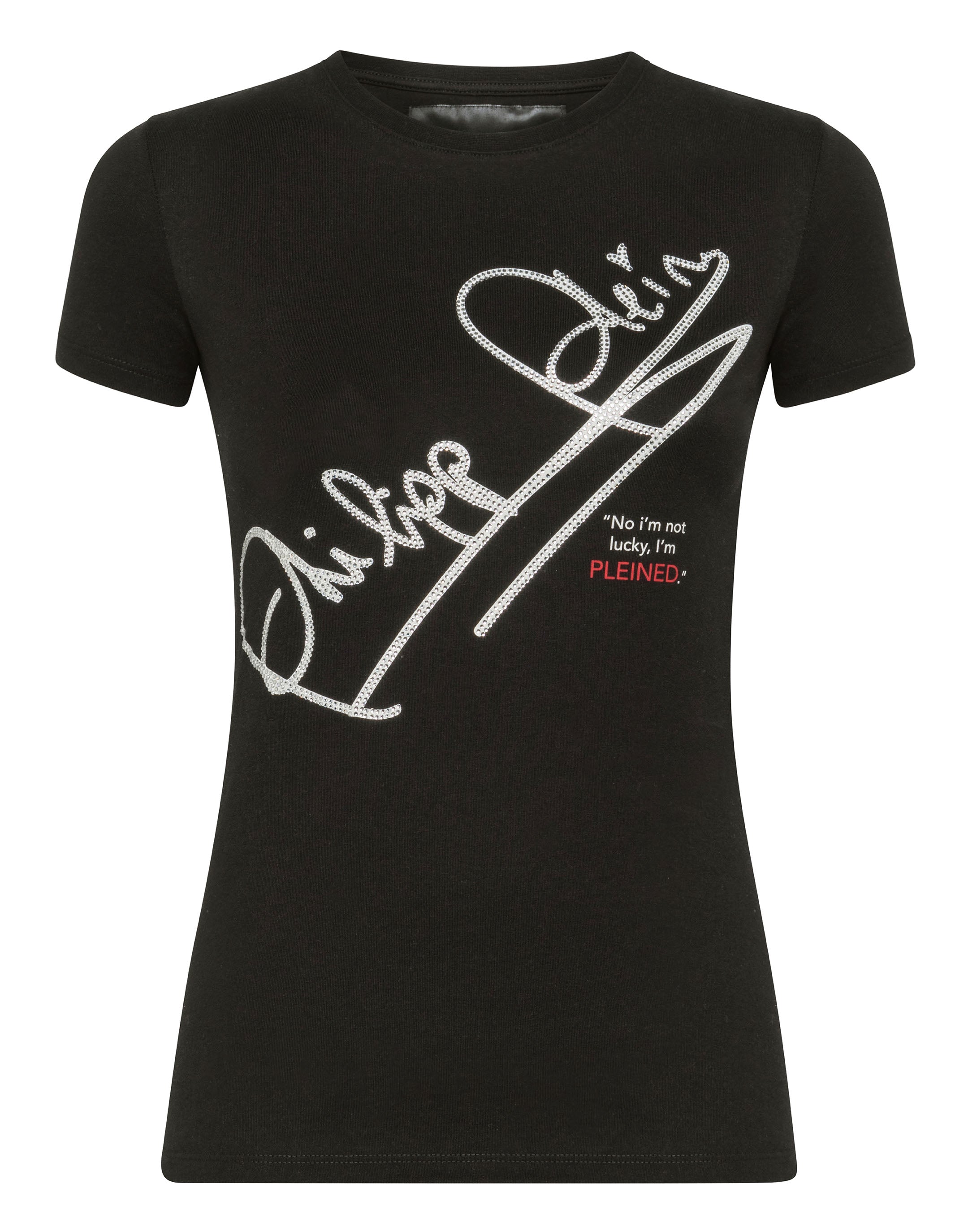 

Футболка с круглым вырезом SS Signature PHILIPP PLEIN, черный