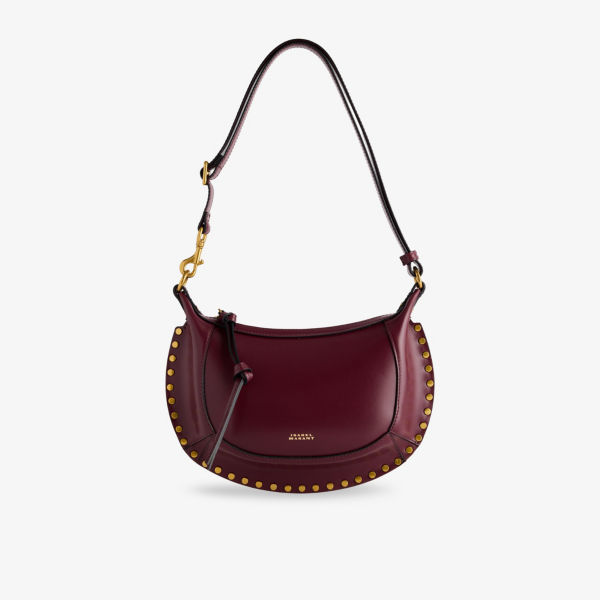 

Сумка через плечо Oskan moon из кожи Isabel Marant, бургундия