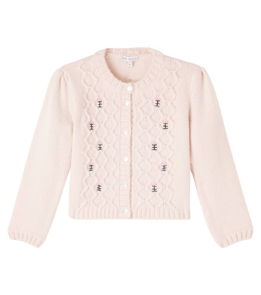 

Вышитый кардиган Rosine Bebe Organic, Shell Pink