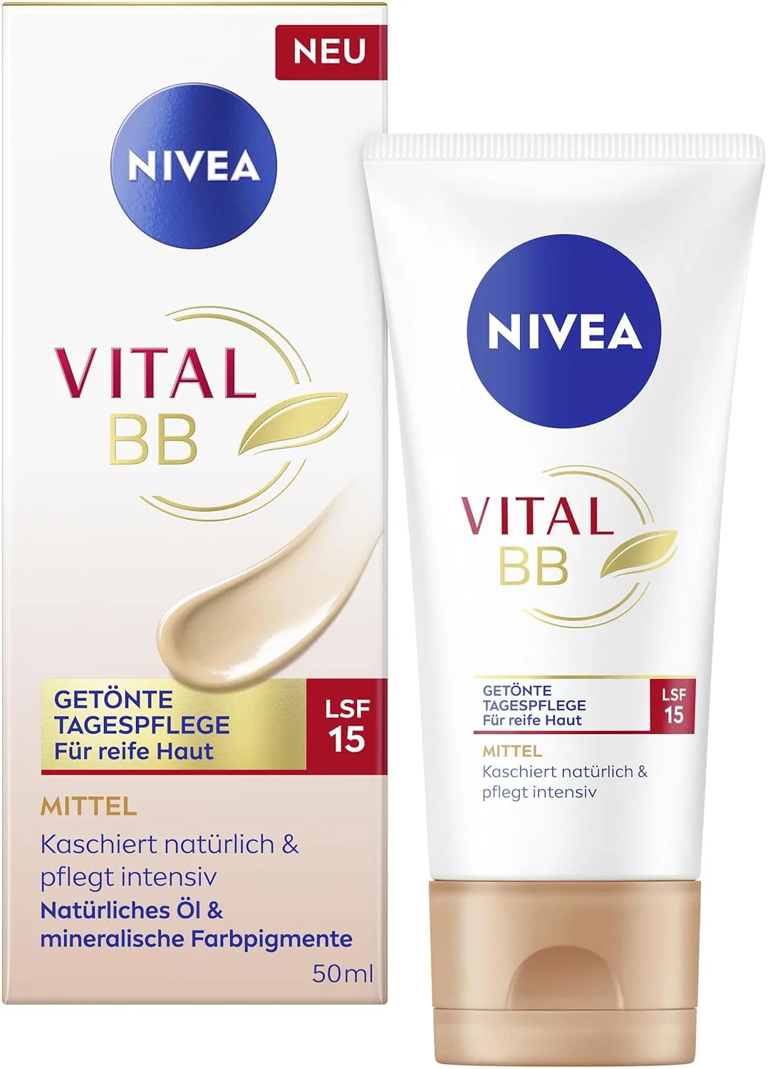 Тонирующий дневной BB-крем Nivea Vital SPF 15 для зрелой кожи Beiersdorf