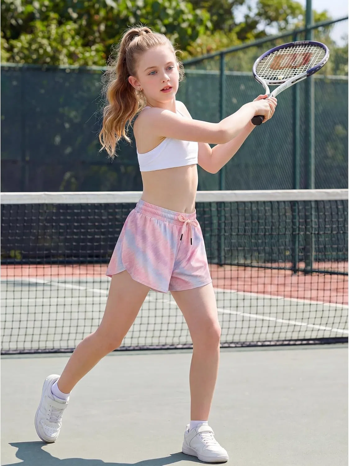 Шорты для девочек Stelle Flowy Shorts, цвет Sugar Swirl — фото 3