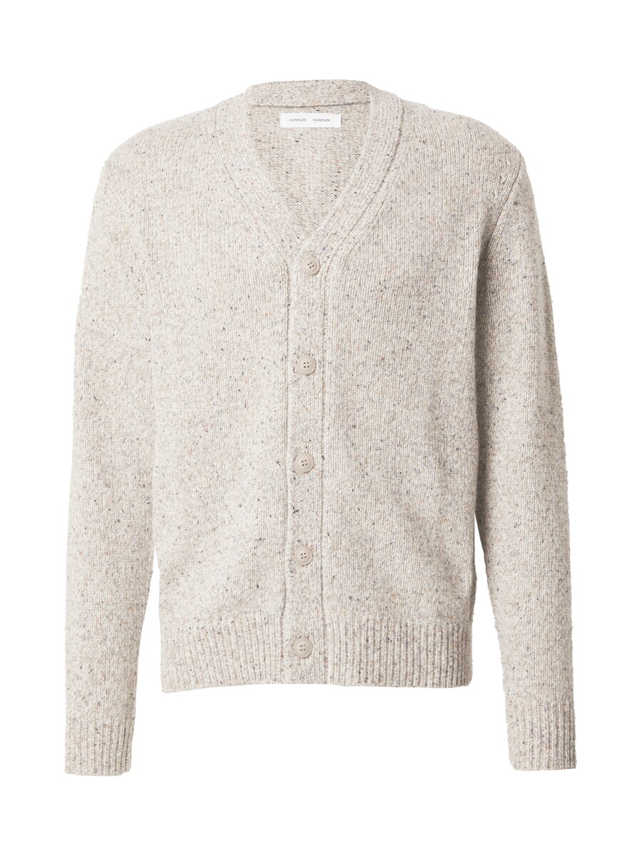 

Вязаный кардиган Samsøe Samsøe Knit Cardigan Samehdi, серо-бежевый