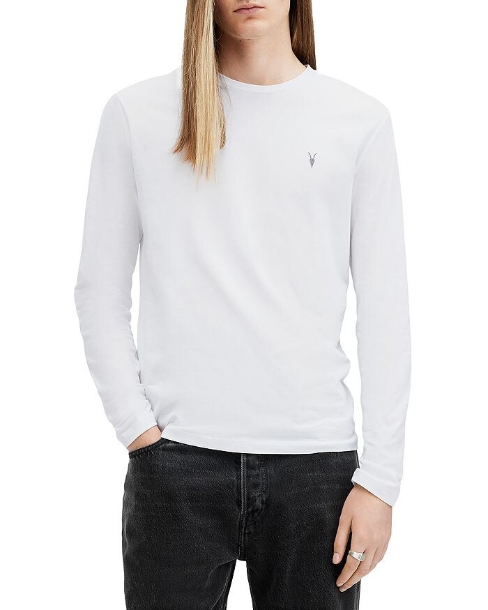 

Футболка Brace Slim Fit с длинным рукавом ALLSAINTS, белый