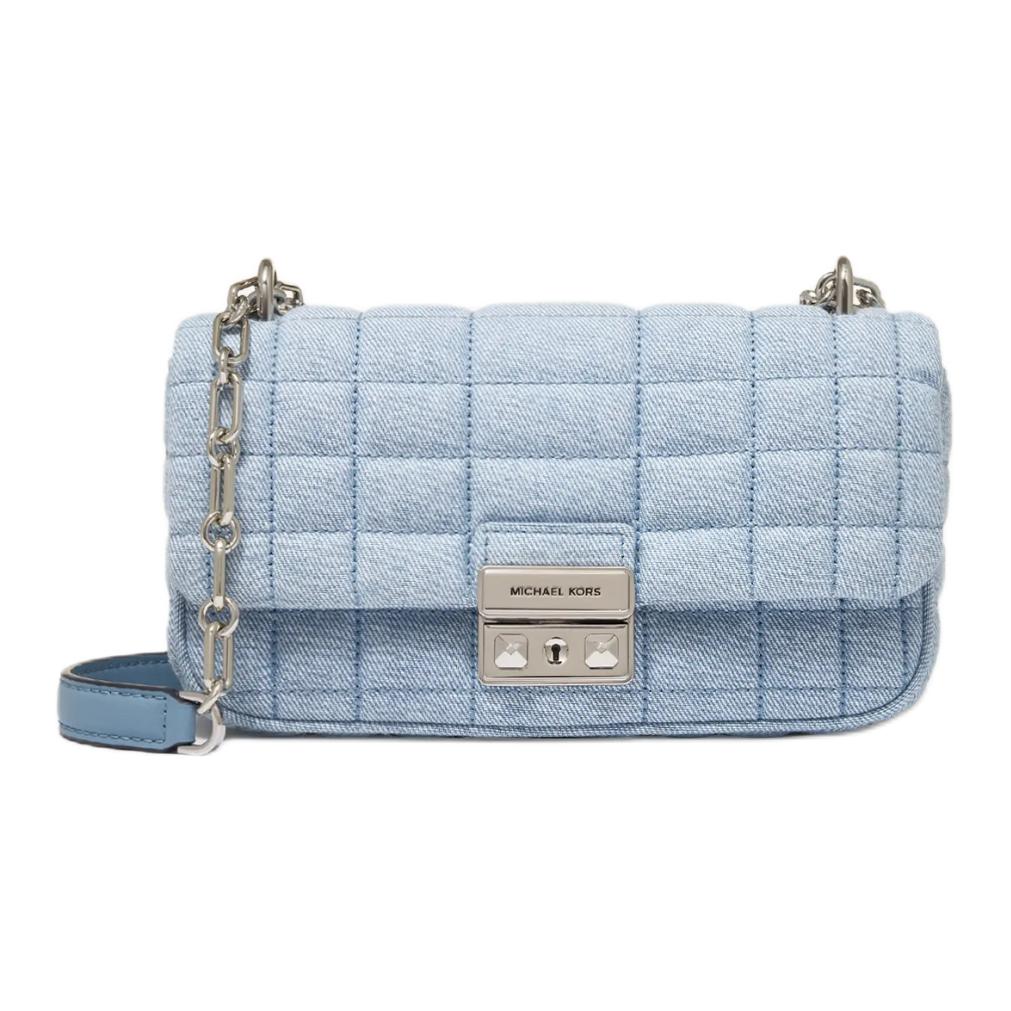 

MICHAEL KORS Сумка через плечо Tribeca малая женская светло-джинсового синего цвета