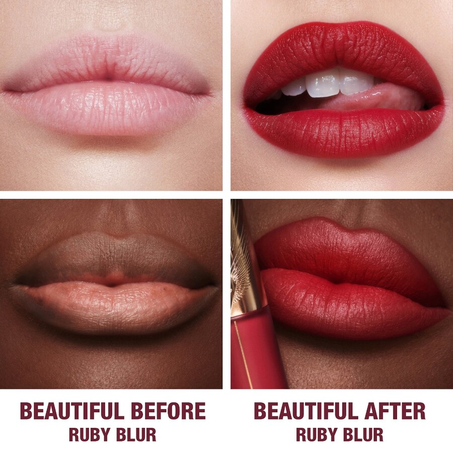 Жидкая помада для губ Charlotte Tilbury Airbrush Flawless Matte Lip Blur, Ruby Blur, 6.8 мл — фото 4