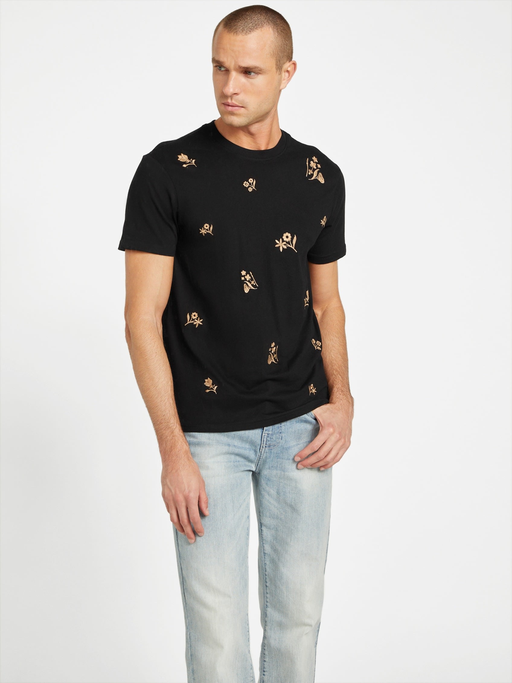 

Футболка Eco Hutton Flower Guess Factory, черный