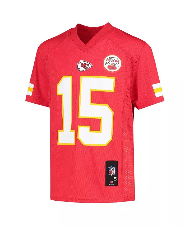 Копия футболки игрока Big Boys Patrick Mahomes Red Kansas City Chiefs Outerstuff — фото 2