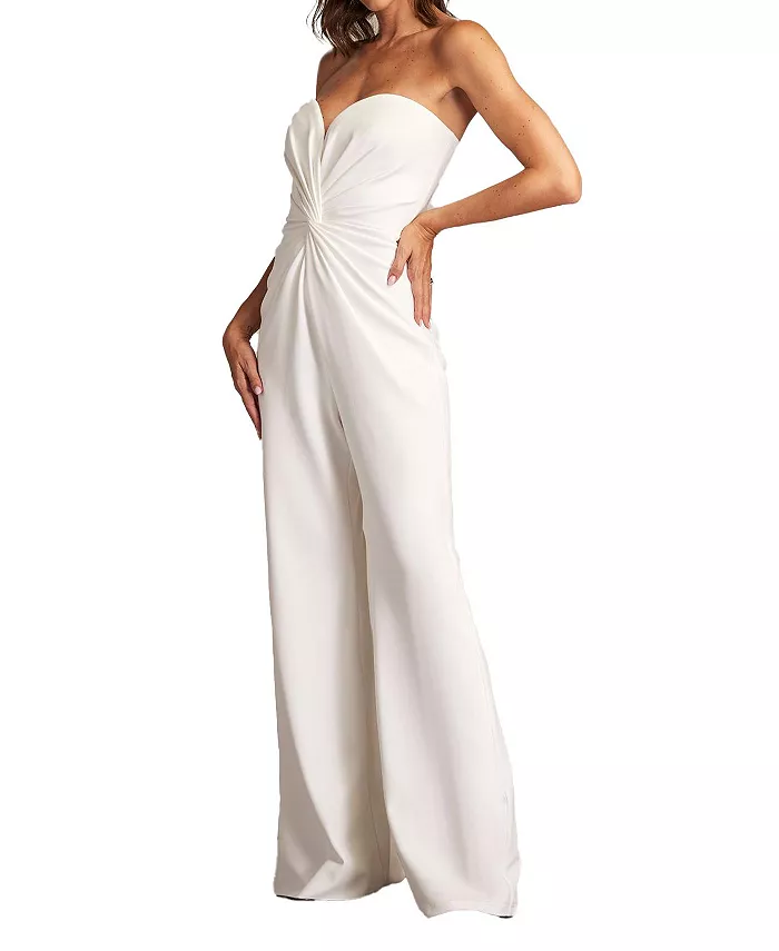 

Женский комбинезон Lucas Twist-Front Tadashi Shoji, слоновая кость/кремовый