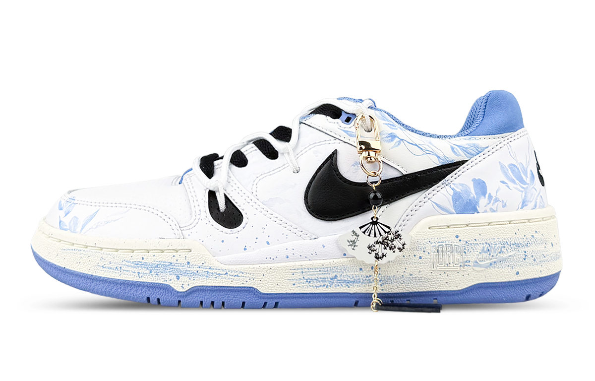 

Nike Кроссовки для скейтбординга Full Force Low Top, мужские, белые, синие, черные