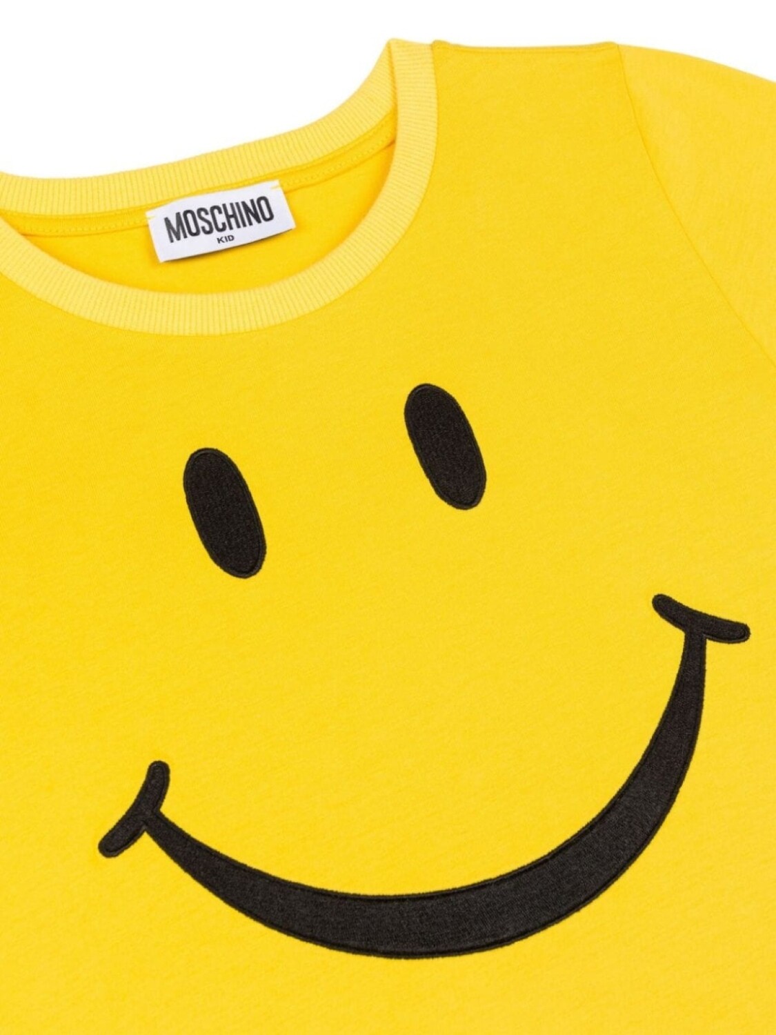 Moschino Kids футболка с логотипом, желтый — фото 3