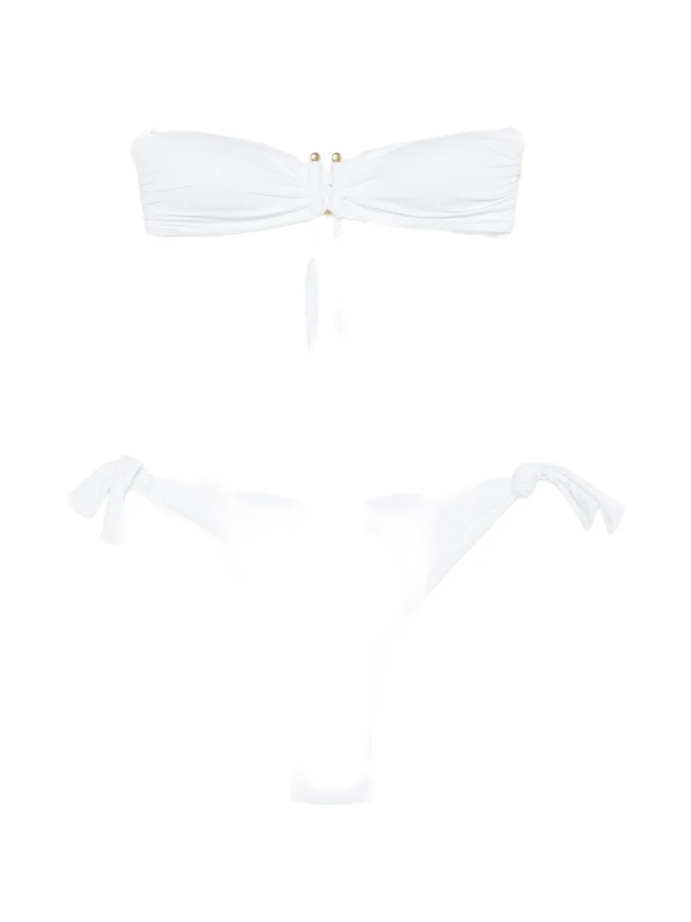 

Слитный купальник с кольцом Fisico, белый