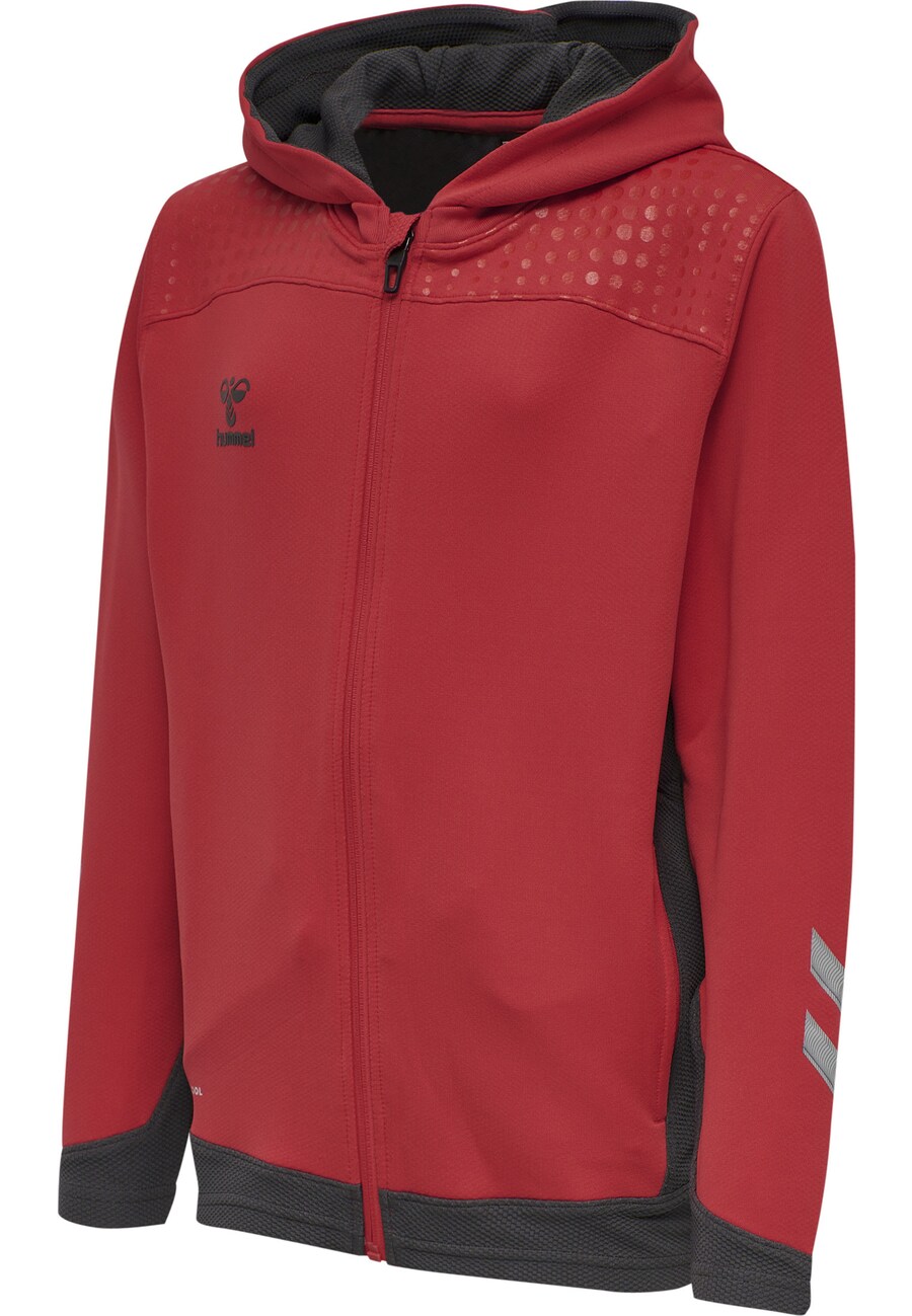 Спортивная толстовка с капюшоном на молнии Hummel, цвет Rusty red — фото 2