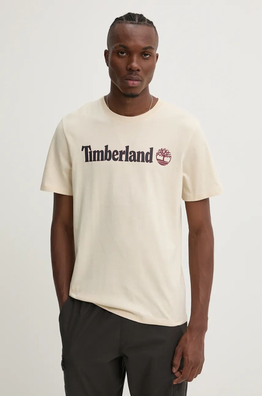 

Футболка Timberland из хлопка, бежевый