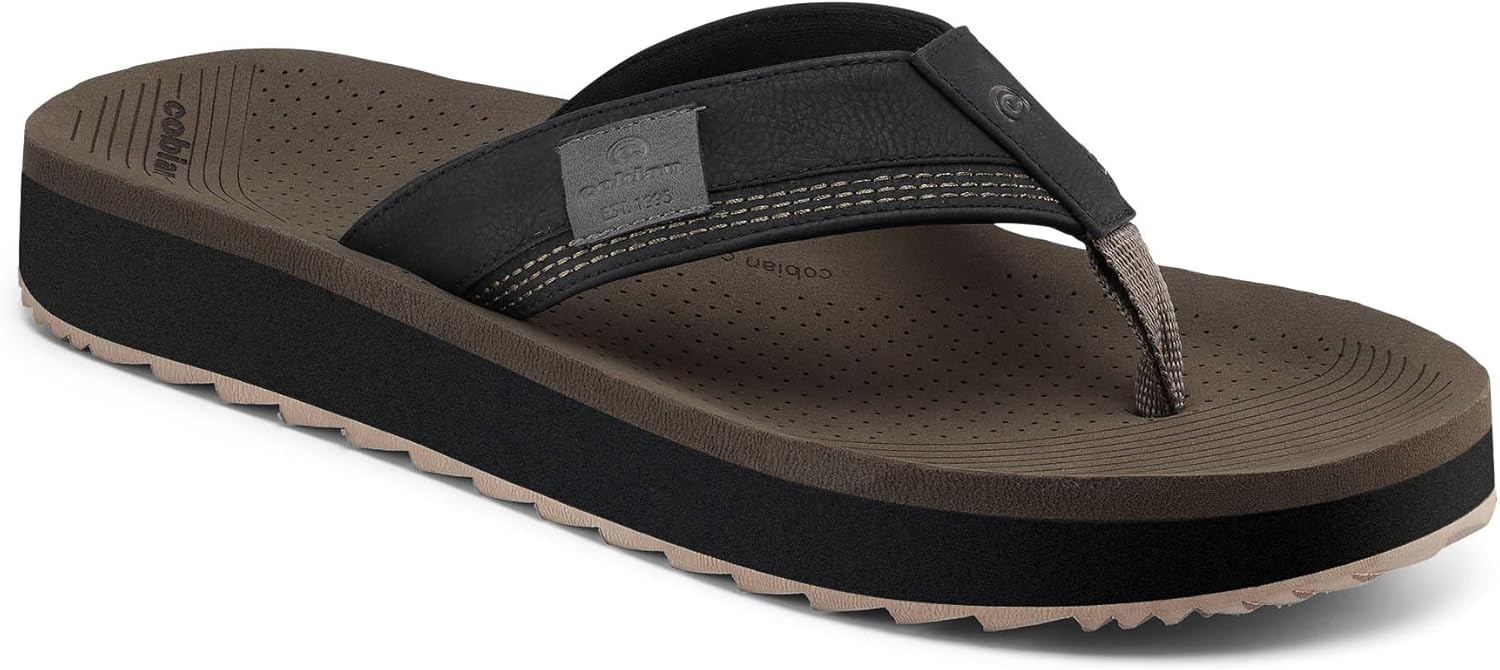 

Мужские сандалии Cobian Roca Rise с синтетическим кожаным ремешком, черный