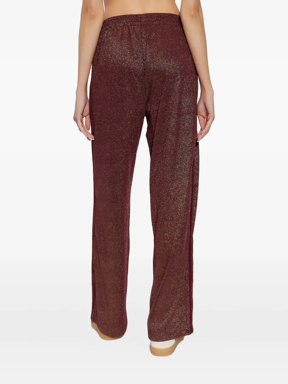 Тренировочные брюки Firebird из ткани Lurex Adidas, коричневый — фото 4