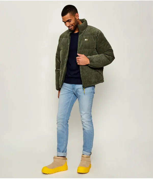 Мужские зимние ботинки Ugg замшевые гибридные, бежево-желтый — фото 2