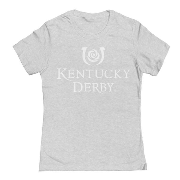 

Футболка с вертикальным логотипом команды «Кентукки Дерби» Unbranded, серый