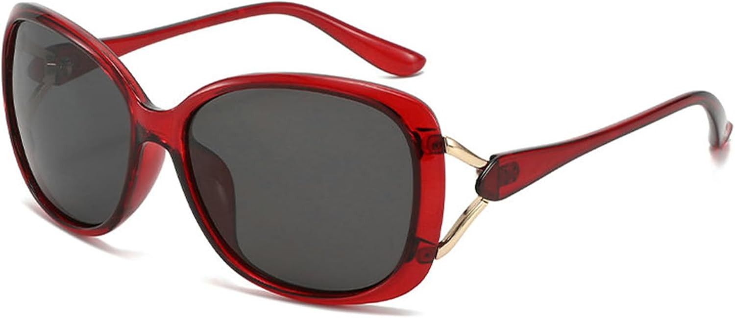 

Солнцезащитные очки COTIA увеличенного квадратного размера для женщин и мужчин, модные поляризованные классические овальные солнцезащитные очки, стильные очки для путешествий и активного отдыха, Wine Red