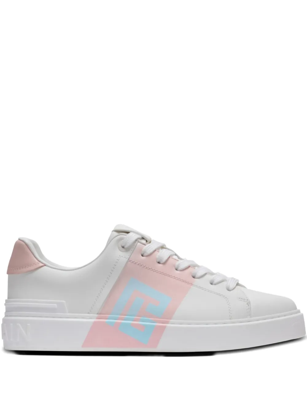 Кроссовки B-Court со вставками Balmain, белый