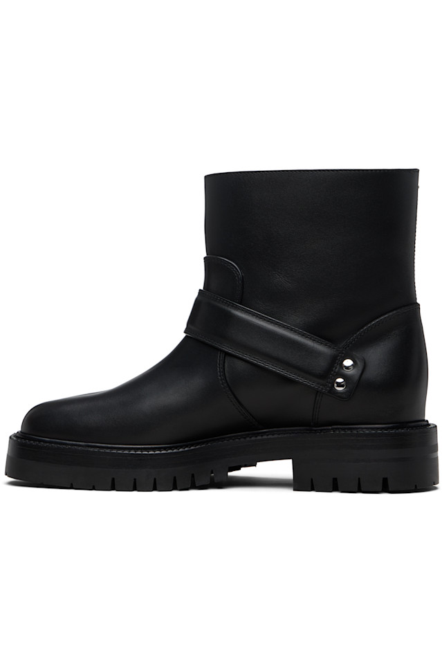 Ботинки на щиколотку с пряжкой округа Таби Maison Margiela, черный — фото 3
