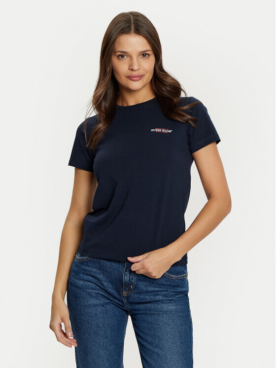 

Футболка узкого кроя Guess Jeans, синий