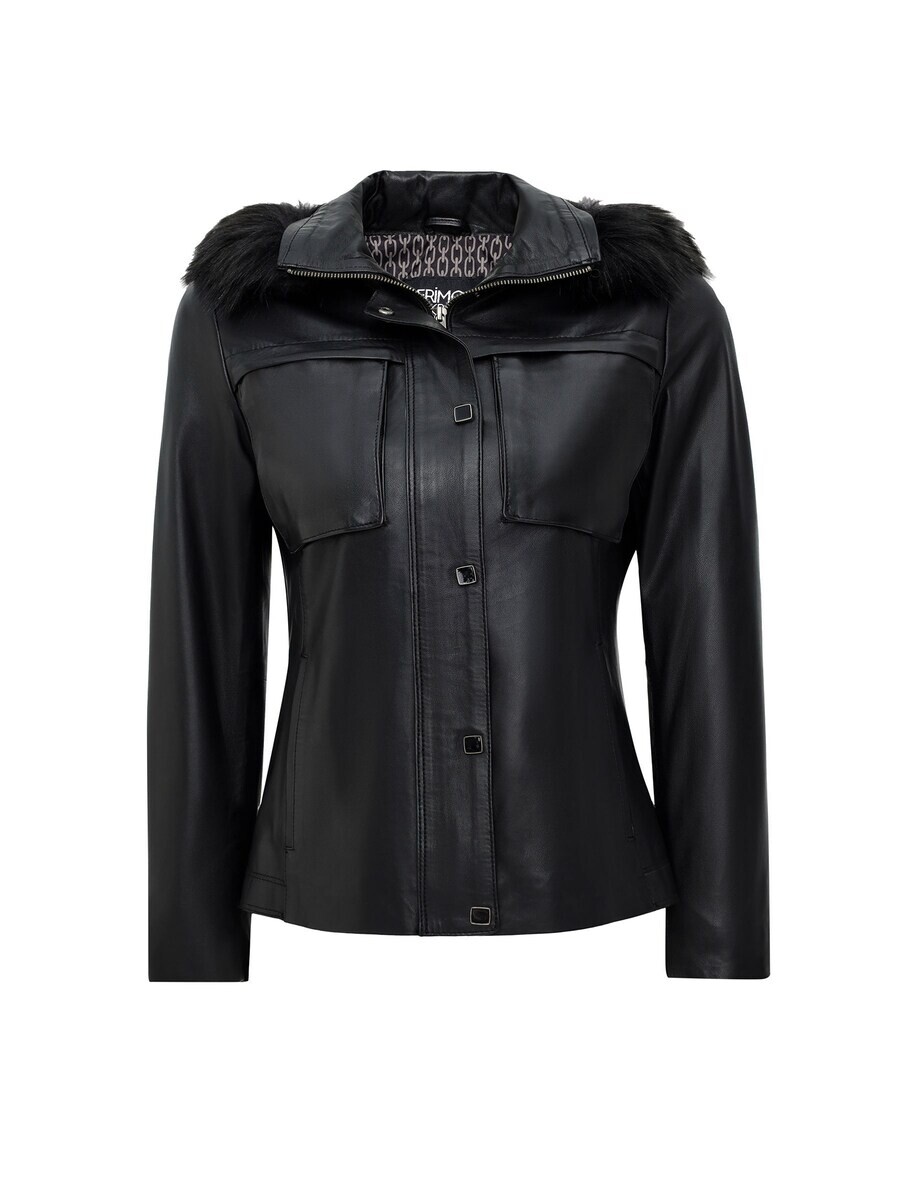

Кожаная куртка Derimod Between-Season Jacket, черный